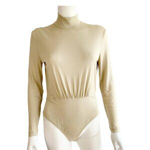 Escada Cream Bodysuit 100% Silk size 44